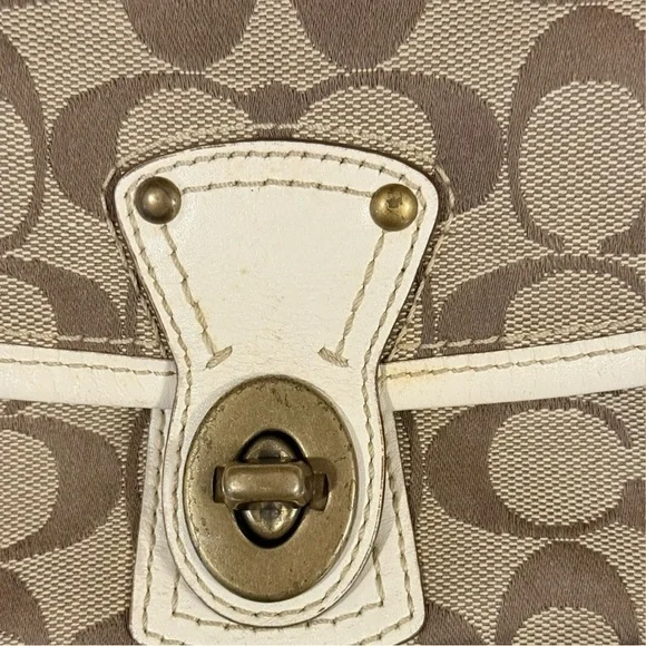 Coach Brown and Cream Crossbody Bag - Picture 5 of 13